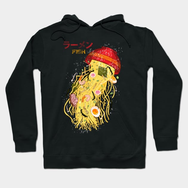 Ramen Fish Hoodie by kookylove